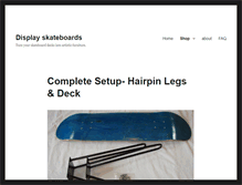 Tablet Screenshot of displayskateboards.com